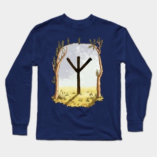 rune algiz - magical symbol Long Sleeve T-Shirt